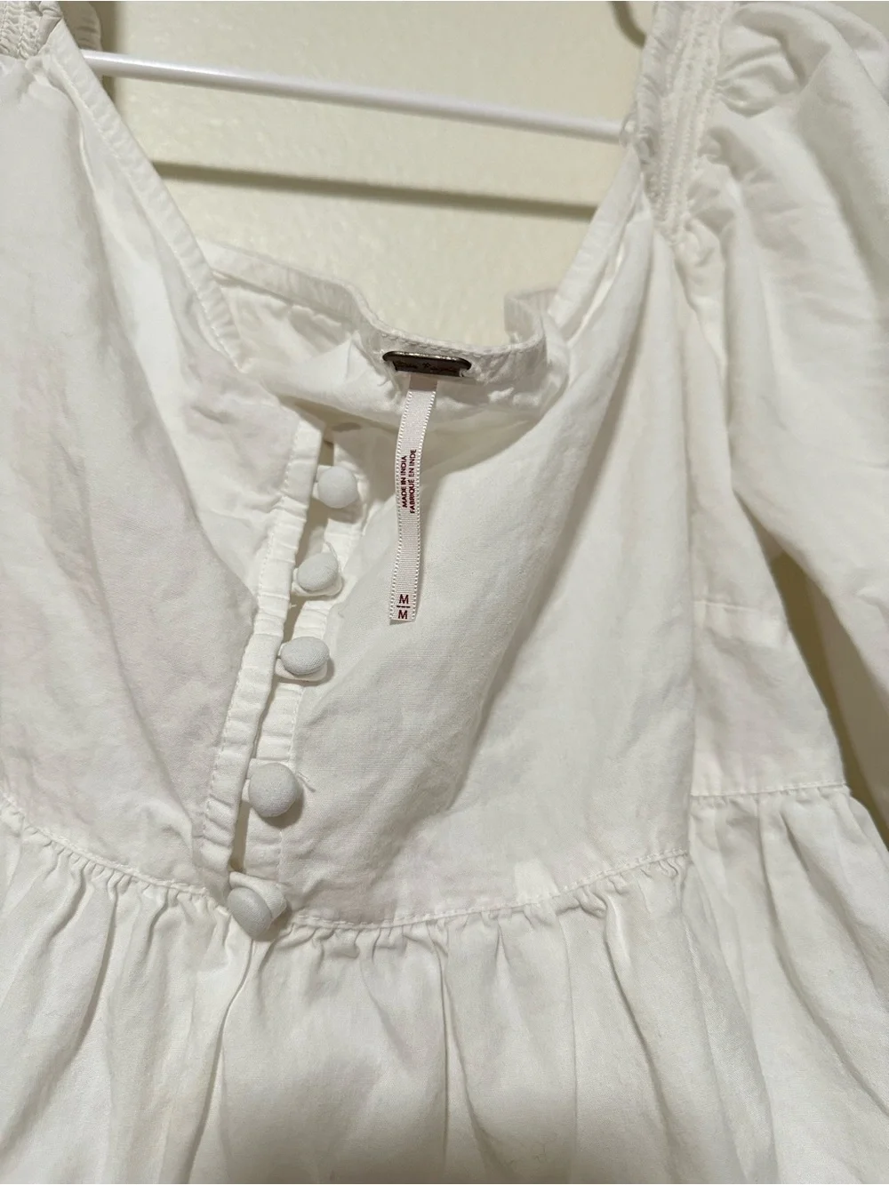 Free People White Off-Shoulder Peplum Top - Classic Feminine Style